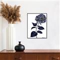 Picture of Blue Flower on White II  _GroupedProduct_Rectangle_Portrait_Canvas_Framed_
