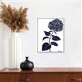 Picture of Blue Flower on White II  _GroupedProduct_Rectangle_Portrait_Canvas_Framed_