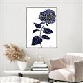 Picture of Blue Flower on White II  _GroupedProduct_Rectangle_Portrait_Canvas_Framed_