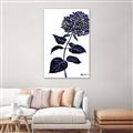 Picture of Blue Flower on White II  _GroupedProduct_Rectangle_Portrait_Canvas_Framed_