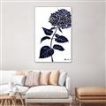 Picture of Blue Flower on White II  _GroupedProduct_Rectangle_Portrait_Canvas_Framed_