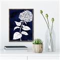 Picture of Flower on Blue I _GroupedProduct_Rectangle_Portrait_Canvas_Framed_
