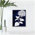 Picture of Flower on Blue I _GroupedProduct_Rectangle_Portrait_Canvas_Framed_
