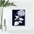 Picture of Flower on Blue I _GroupedProduct_Rectangle_Portrait_Canvas_Framed_