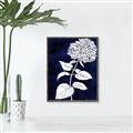 Picture of Flower on Blue I _GroupedProduct_Rectangle_Portrait_Canvas_Framed_