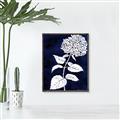 Picture of Flower on Blue I _GroupedProduct_Rectangle_Portrait_Canvas_Framed_