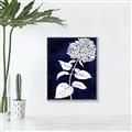 Picture of Flower on Blue I _GroupedProduct_Rectangle_Portrait_Canvas_Framed_