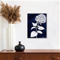 Picture of Flower on Blue I _GroupedProduct_Rectangle_Portrait_Canvas_Framed_