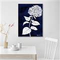 Picture of Flower on Blue I _GroupedProduct_Rectangle_Portrait_Canvas_Framed_