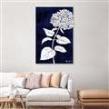 Picture of Flower on Blue I _GroupedProduct_Rectangle_Portrait_Canvas_Framed_
