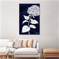 Picture of Flower on Blue I _GroupedProduct_Rectangle_Portrait_Canvas_Framed_