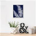 Picture of Fern on blue II _GroupedProduct_Rectangle_Portrait_Canvas_Framed_