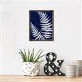 Picture of Fern on blue II _GroupedProduct_Rectangle_Portrait_Canvas_Framed_