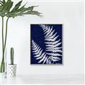 Picture of Fern on blue II _GroupedProduct_Rectangle_Portrait_Canvas_Framed_