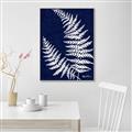Picture of Fern on blue II _GroupedProduct_Rectangle_Portrait_Canvas_Framed_