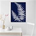 Picture of Fern on blue II _GroupedProduct_Rectangle_Portrait_Canvas_Framed_
