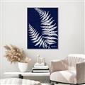 Picture of Fern on blue II _GroupedProduct_Rectangle_Portrait_Canvas_Framed_