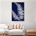 Picture of Fern on blue II _GroupedProduct_Rectangle_Portrait_Canvas_Framed_