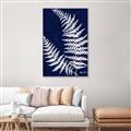Picture of Fern on blue II _GroupedProduct_Rectangle_Portrait_Canvas_Framed_