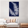 Picture of Fern on blue II _GroupedProduct_Rectangle_Portrait_Canvas_Framed_