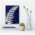 Picture of Fern on blue I  _GroupedProduct_Rectangle_Portrait_Canvas_Framed_