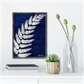 Picture of Fern on blue I  _GroupedProduct_Rectangle_Portrait_Canvas_Framed_