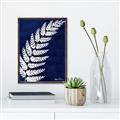 Picture of Fern on blue I  _GroupedProduct_Rectangle_Portrait_Canvas_Framed_