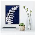 Picture of Fern on blue I  _GroupedProduct_Rectangle_Portrait_Canvas_Framed_