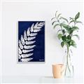 Picture of Fern on blue I  _GroupedProduct_Rectangle_Portrait_Canvas_Framed_