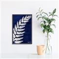 Picture of Fern on blue I  _GroupedProduct_Rectangle_Portrait_Canvas_Framed_