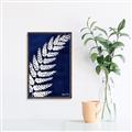 Picture of Fern on blue I  _GroupedProduct_Rectangle_Portrait_Canvas_Framed_