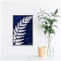 Picture of Fern on blue I  _GroupedProduct_Rectangle_Portrait_Canvas_Framed_