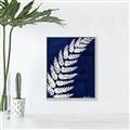 Picture of Fern on blue I  _GroupedProduct_Rectangle_Portrait_Canvas_Framed_