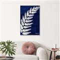 Picture of Fern on blue I  _GroupedProduct_Rectangle_Portrait_Canvas_Framed_