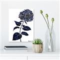 Picture of Blue Flower on White II  _GroupedProduct_Rectangle_Portrait_Unframed_Print_Only_