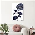 Picture of Blue Flower on White II  _GroupedProduct_Rectangle_Portrait_Unframed_Print_Only_