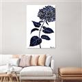 Picture of Blue Flower on White II  _GroupedProduct_Rectangle_Portrait_Unframed_Print_Only_
