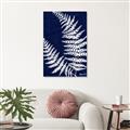 Picture of Fern on blue II _GroupedProduct_Rectangle_Portrait_Unframed_Print_Only_
