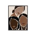 Picture of 3 Gals _GroupedProduct_Rectangle_Portrait_Canvas_Framed_