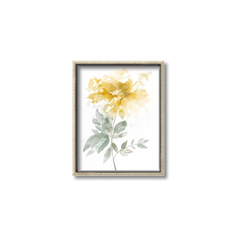 Picture of Yellow Floral I  _GroupedProduct_Rectangle_Portrait_Canvas_Framed_