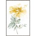 Picture of Yellow Floral I  _GroupedProduct_Rectangle_Portrait_Canvas_Framed_