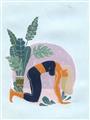 Picture of Yoga Girl II  _GroupedProduct_Rectangle_Portrait_Unframed_Print_Only_