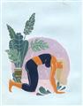 Picture of Yoga Girl II  _GroupedProduct_Rectangle_Portrait_Unframed_Print_Only_