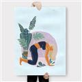 Picture of Yoga Girl II  _GroupedProduct_Rectangle_Portrait_Canvas_