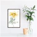 Picture of Yellow Floral I  _GroupedProduct_Rectangle_Portrait_Canvas_Framed_
