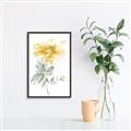 Picture of Yellow Floral I  _GroupedProduct_Rectangle_Portrait_Canvas_Framed_