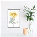 Picture of Yellow Floral I  _GroupedProduct_Rectangle_Portrait_Canvas_Framed_