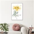 Picture of Yellow Floral I  _GroupedProduct_Rectangle_Portrait_Canvas_Framed_