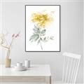 Picture of Yellow Floral I  _GroupedProduct_Rectangle_Portrait_Canvas_Framed_
