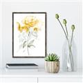 Picture of Yellow Floral II  _GroupedProduct_Rectangle_Portrait_Canvas_Framed_